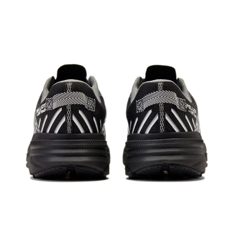 PELLIOT Cushioning Abrasion Resistant Lightweight Breathable Slip Resistant Low Top Running Shoes Unisex Black-3