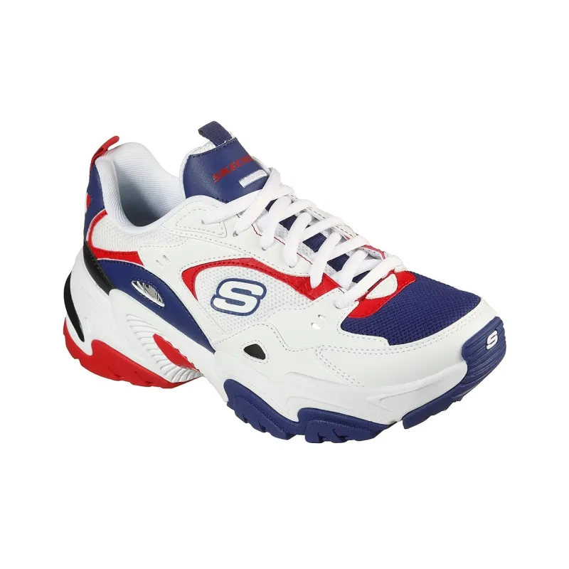 Skechers Stamina V2 'White Navy Blue Red' Women's-2