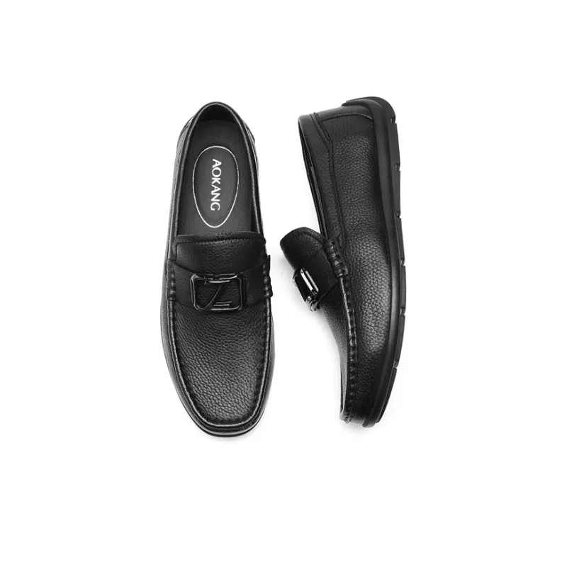 AOKANG Loafers Men Black-3