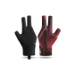 Left Hand Single Billiard Half Finger Black Red