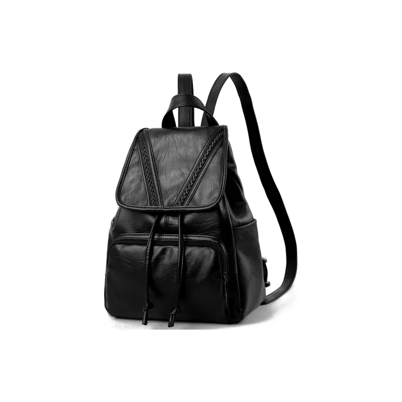Weymond PU Backpack Women's Black-4