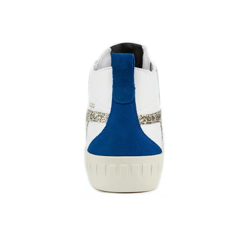 Kappa Anti Slip And Wear Resistant Height Increasing Coverage Mid Top Skateboard Shoes Women's White Gold-3