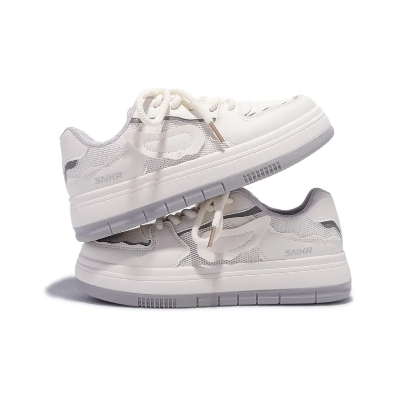 Miss Zhang Low Top Skateboard Shoes Women's White Gray-12