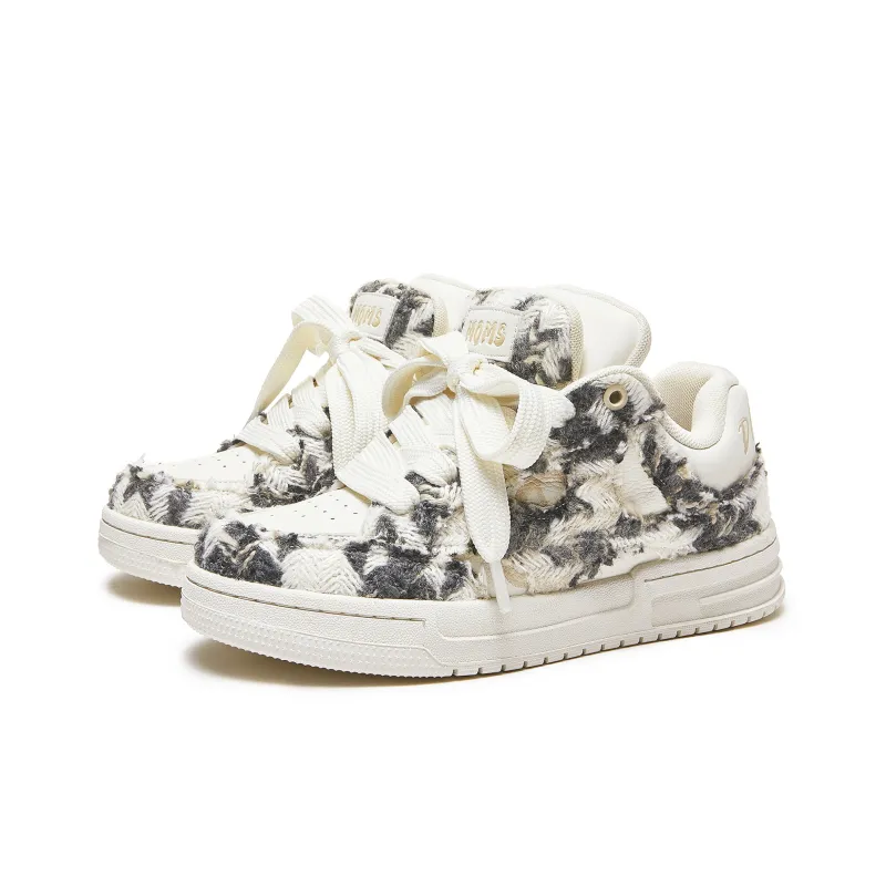 MQMS Skateboard Shoes Unisex Low Top White-2
