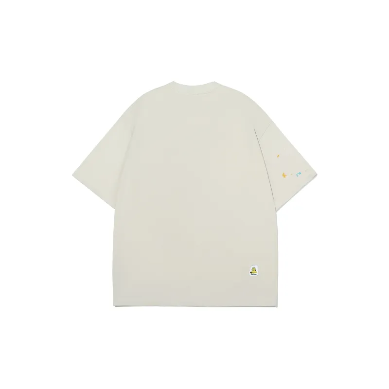 Guuka Short Sleeved T Shirts Unisex Light Khaki-1