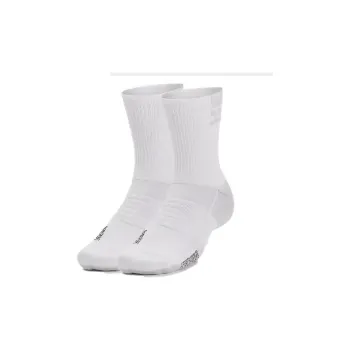 Under Armour Playmaker Mid Calf Socks Unisex White