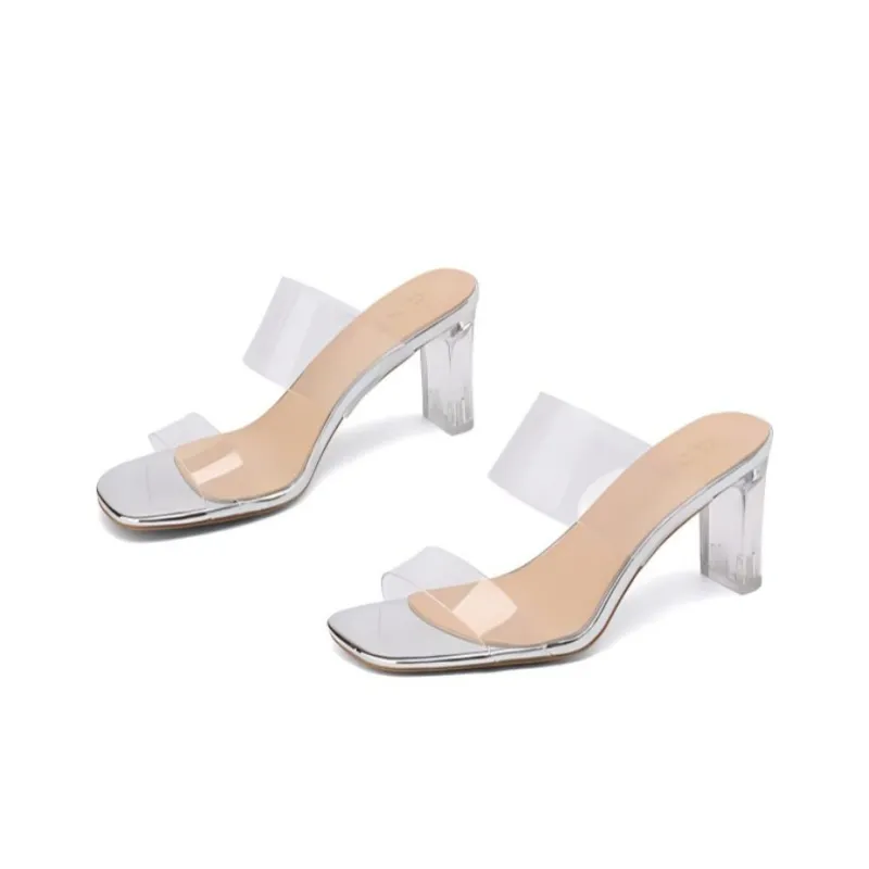 JOSINY Slide Slippers Women's Silver-3