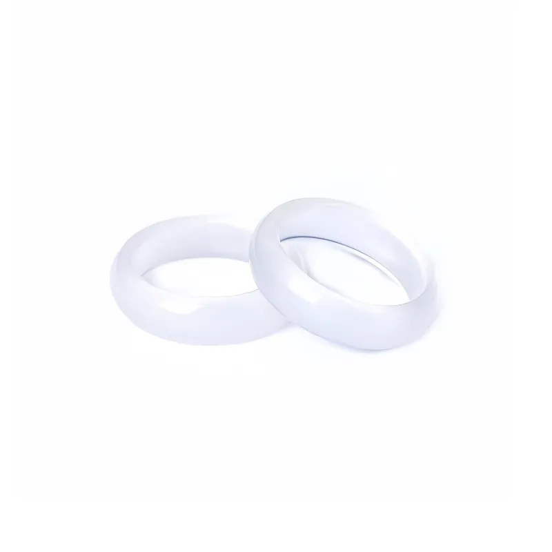 Lingxiang Yurun Chalcedony Jade Rings Unisex-3