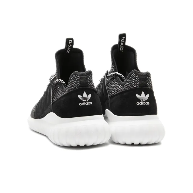 Adidas Originals Tubular Cozy Breathable Running Shoes Black White Unisex 'Black White'-3