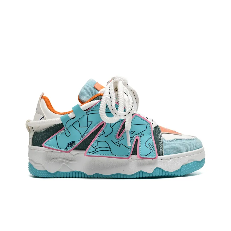 Anime Story Low Top Skateboard Shoes Women's-6