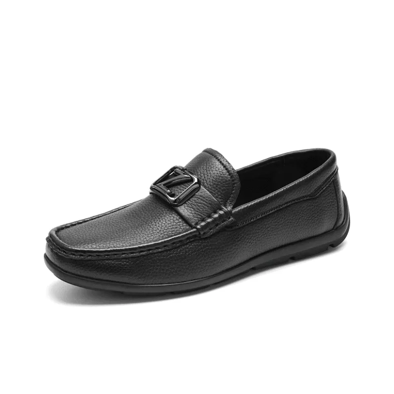 AOKANG Loafers Men Black-1