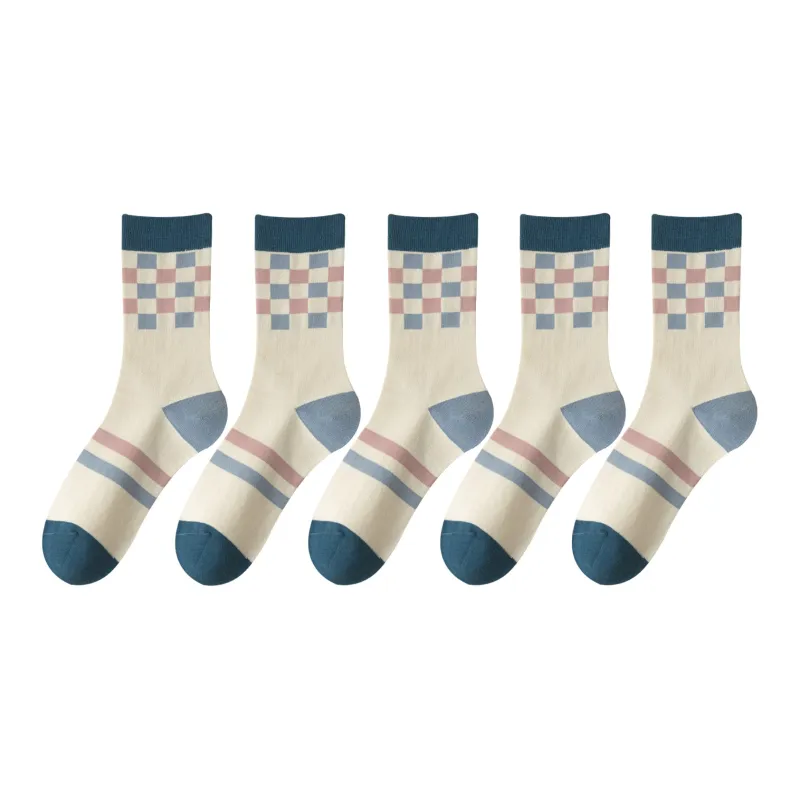 XXLLG Mid Calf Socks Women's 5 Pack-5