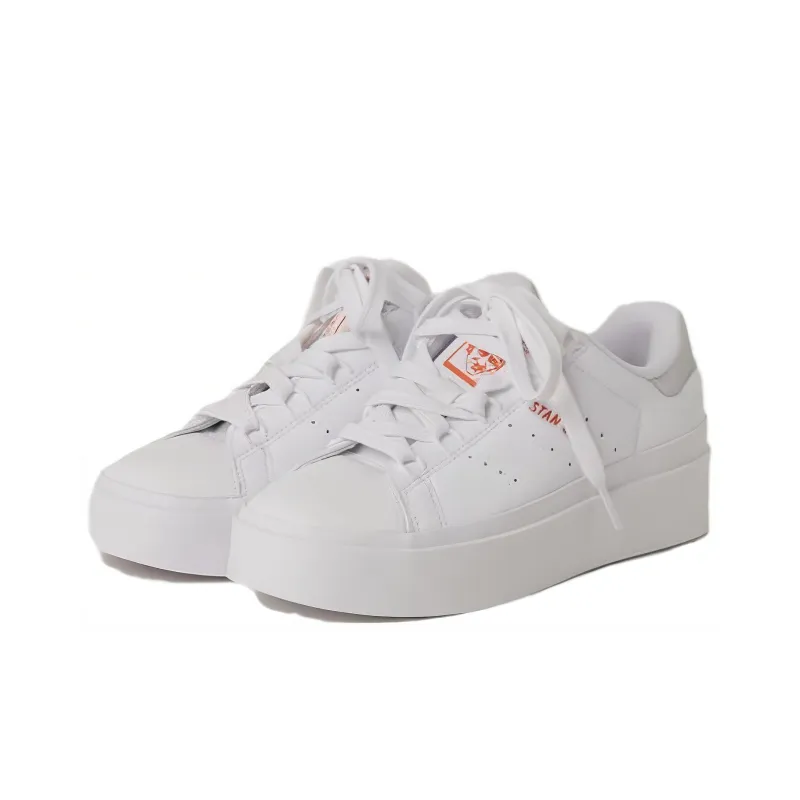 Stan Smith Women's Adidas Originals Bonega 'White Silver Metallic Orange' Women's-2