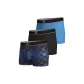 Blue Triple Print/Black/Cerulean