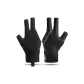 Left Hand Single Billiard Half Finger Black Gray