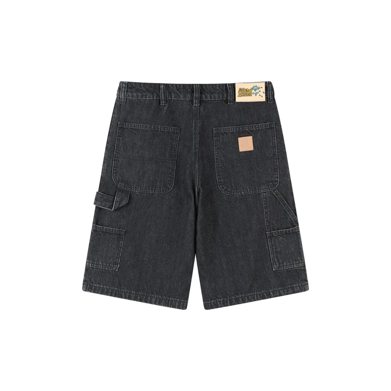 MIND ERROR Denim Shorts Unisex-12