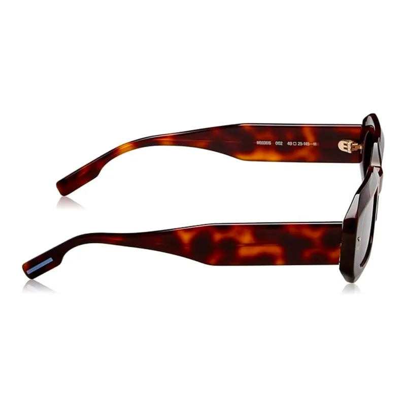 McQ Alexander McQueen Irregular Shape Sunglasses Men's Tortoiseshell-2