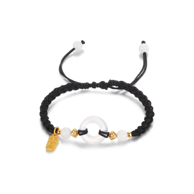 MIDNIGHT MOMENT Chalcedony Jade Bracelets Unisex-0
