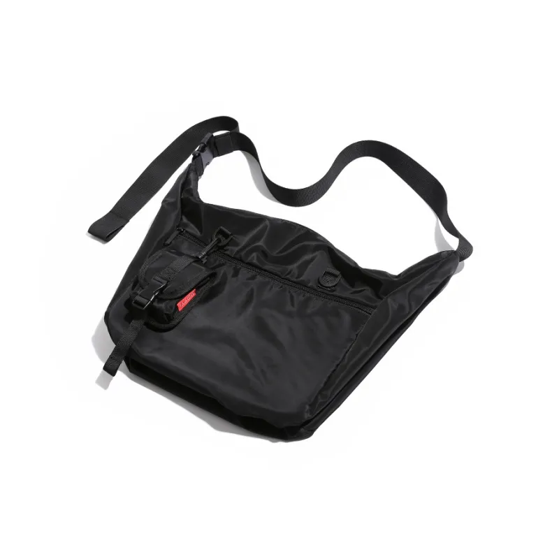PESASRIE Oxford Crossbody Bag Men's Black-1