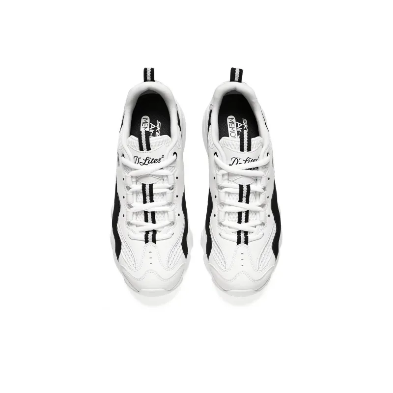 Skechers D'LITES 2.0 'White Black' Women's-2