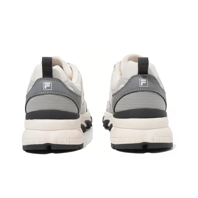 FILA Cushioning Wear Resistant Low Top Running Shoes Unisex Gray Blue White-2