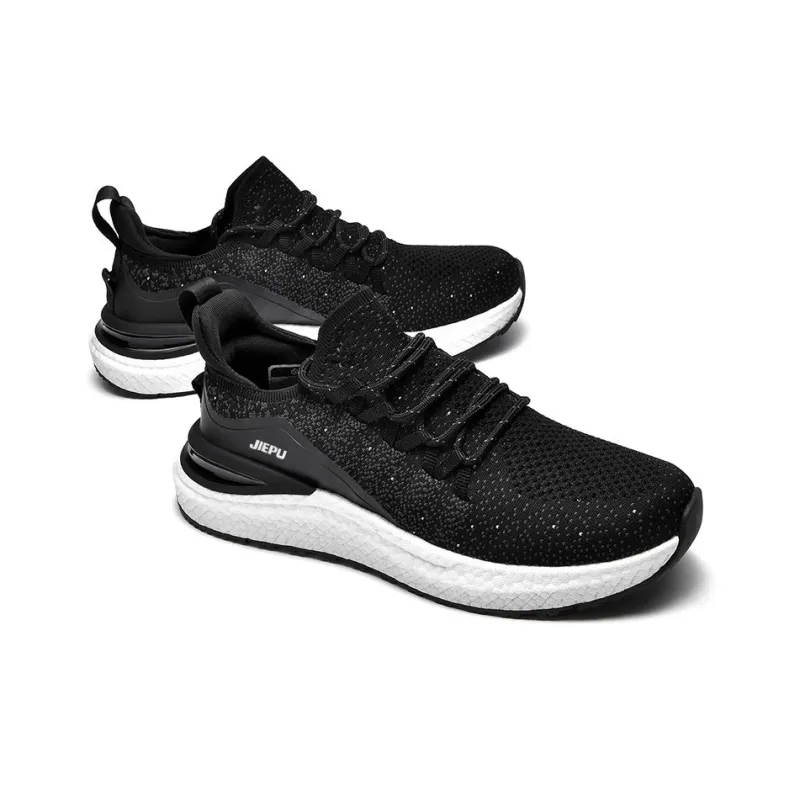 JIEPU Cushioned Wear Resistant Breathable Balanced Lightweight Low Top Running Shoes Unisex-9