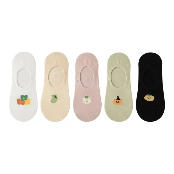 XXLLG Spring And Fall No-Show Socks Women's 5 Pack