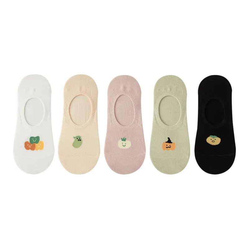 XXLLG Spring Fall No Show Socks Women's 5 Pack-0