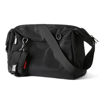 PESASRIE Oxford Crossbody Bag Men's Black