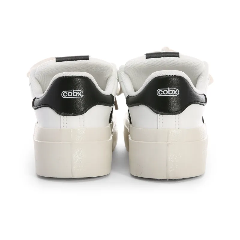 Cob Slip Resistant, Waterproof, Lightweight Low Top Skateboard Shoes Women's White-4