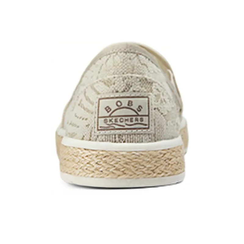 Skechers Espadrilles Breathable Lightweight Low Top Casual Shoes Women's Natural-3
