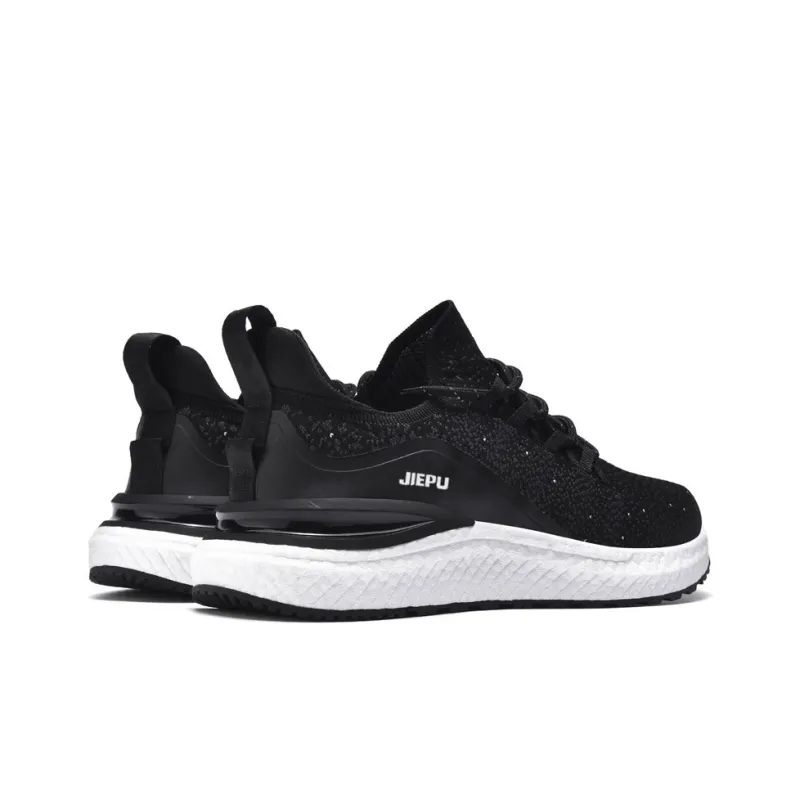 JIEPU Cushioned Wear Resistant Breathable Balanced Lightweight Low Top Running Shoes Unisex-12