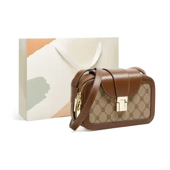 15 MINS Polyester Shoulder Bag Crossbody Bag Mini Women's Coffee