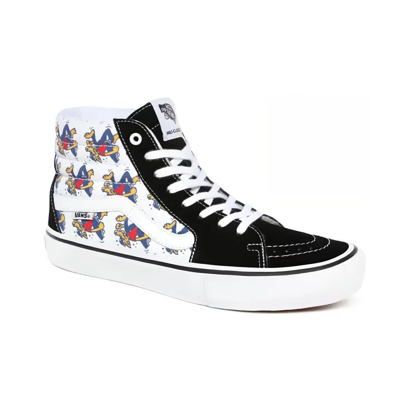 Vans Skate Wolf SK8 Hi Pro 'Black White'-2