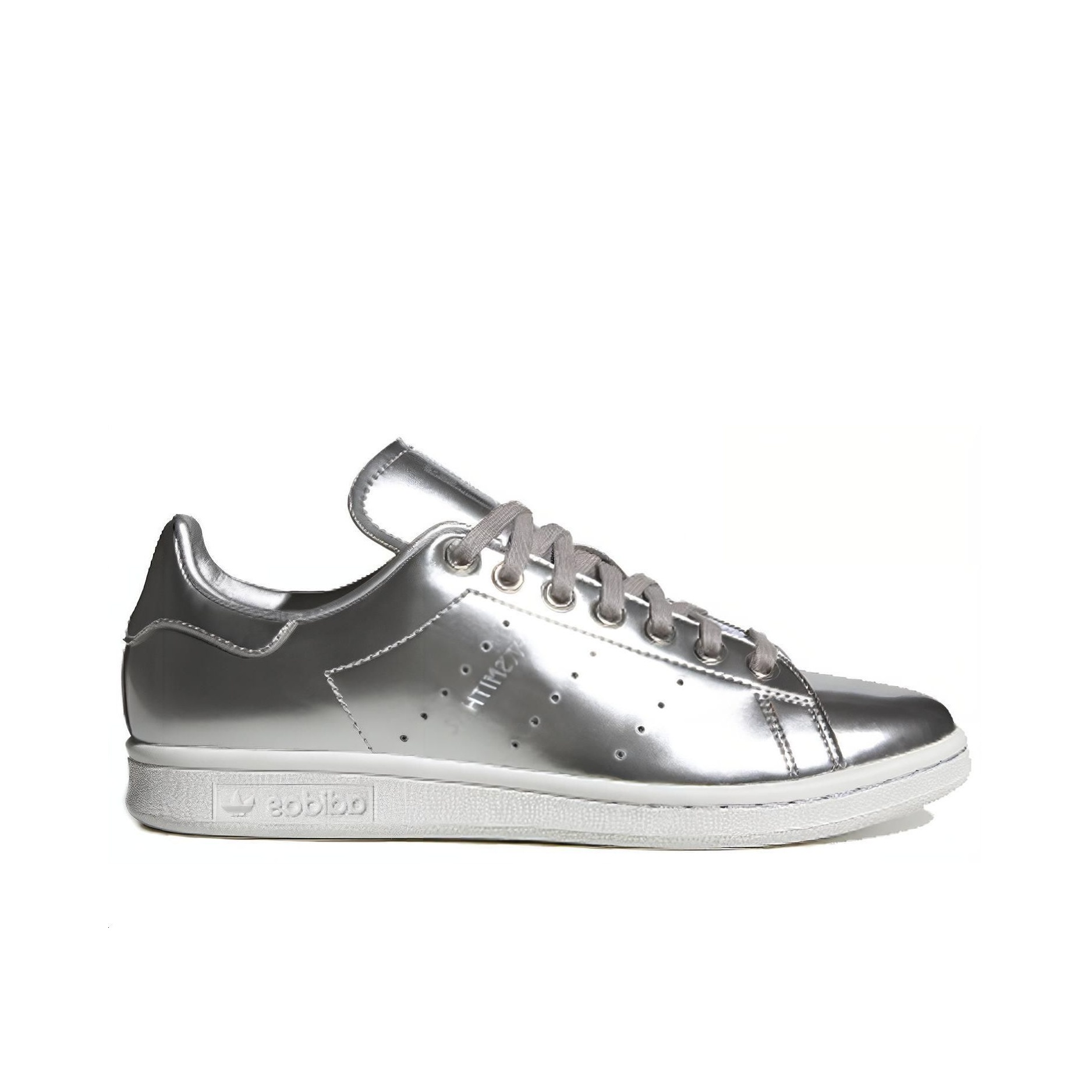 stan smith silver metallic womens