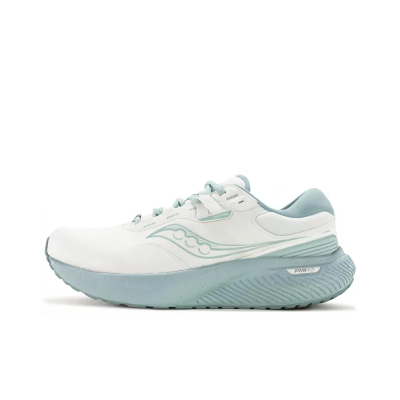 Saucony Surge 1 Cushioned Slip-Resistant Low-Top Long Distance Running Running Shoes Unisex White Blue-0