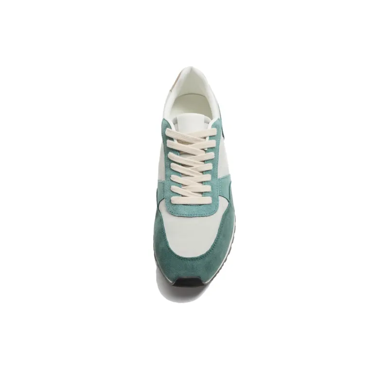 ZARA Low-Top Casual Shoes Men's White Green-3