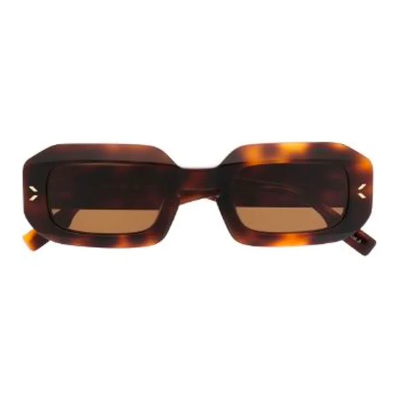 McQ Alexander McQueen Irregular Shape Sunglasses Men's Tortoiseshell-1