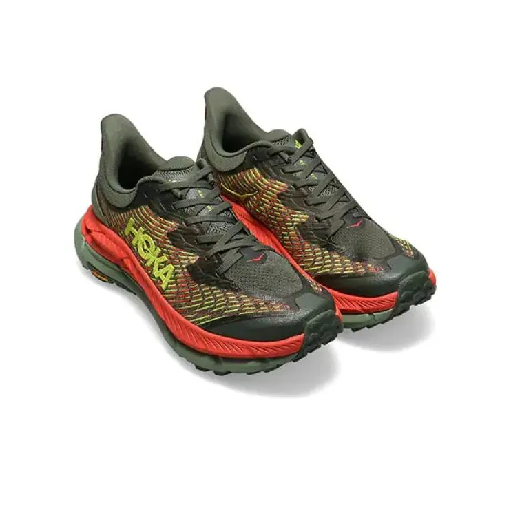 HOKA ONE ONE Mafate Speed 4 Thyme Green Fiesta-3
