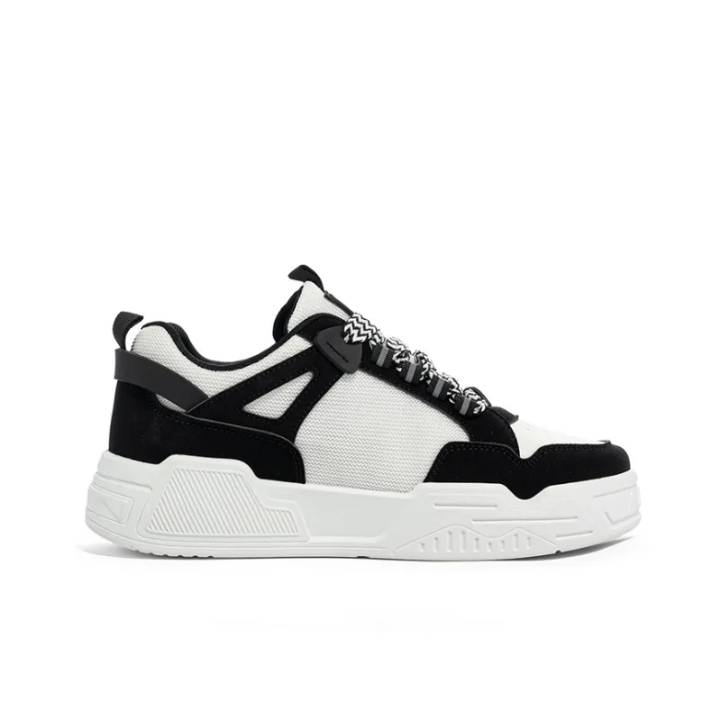 MIIOW Trend Party Series Anti Slip And Wear Resistant Height Increasing High Top Skateboard Shoes Men's-35