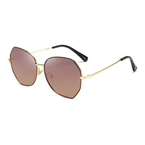 PRETTYALLUSION Alloy Irregular Shape Sunglasses Women's