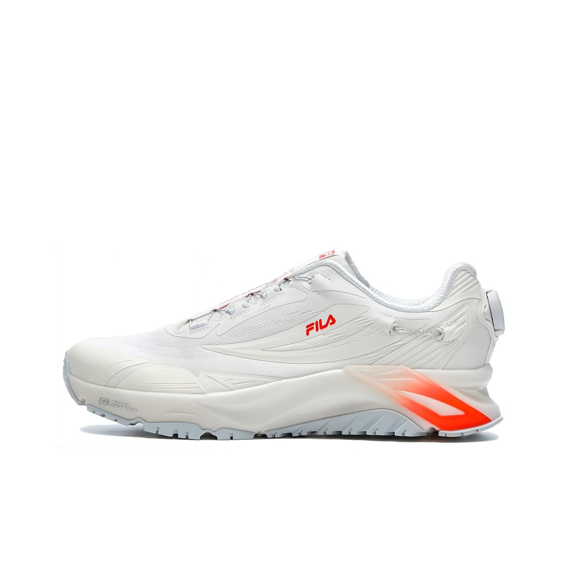 Orange and white fila shoes best sale