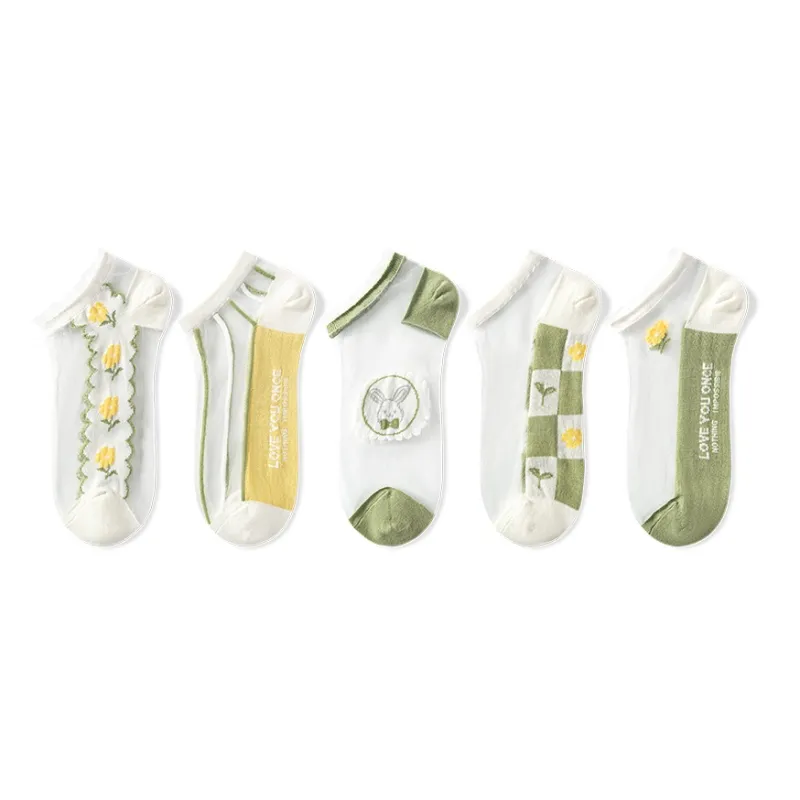 NAIER No Show Socks Women's 5 Pack-1
