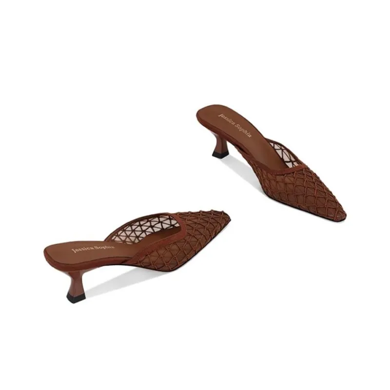 JESSICA SOPHIA Abrasion Resistant Slip Resistant Wrap toe Slippers Women's Black-6