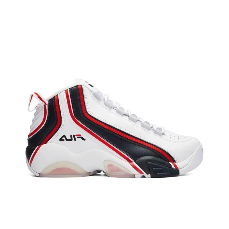 FILA Forward Mid Tops White Blue-1