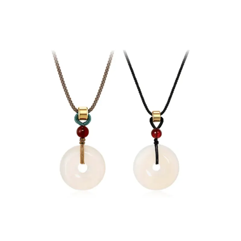 Chongqing Gold Store Chalcedony Jade Pendants Unisex-0