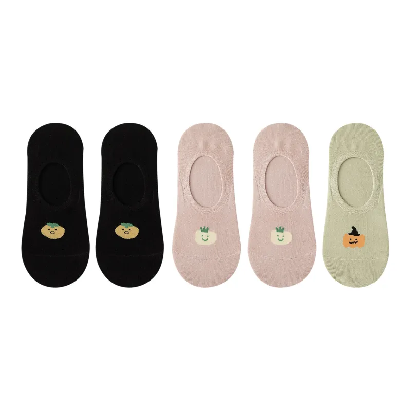 XXLLG Spring Fall No Show Socks Women's 5 Pack-3