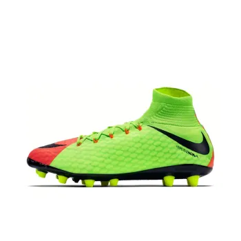 Nike AG Rubber Short Studs Non-slip Wear-resistant Impact-resistant Soccer Shoes Men's Red Green