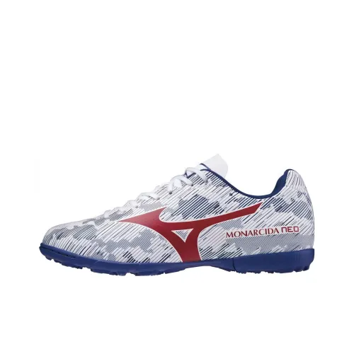 Mizuno Monarcida TF Rubber Broken Studs Anti Slip Wear Resistant Soccer Shoes Women's White Blue