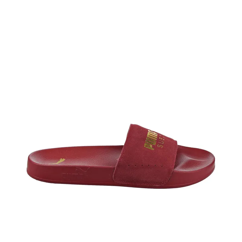 PUMA Leadcat 2.0 Suede Slides 'Red Gold'-1